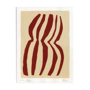 Peinture originale à la gouache « Rayures »