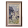 Mid-Century Modern "The Fisherman" Vintage Swedish Figurative Oil Painting, Framed