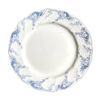 Assiette plate Luneville en terre de fer service "Henriette"