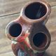 Vintage TriFlore Vase, Vallauris Ceramic, H 16 cm