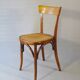 2 FISCHEL chairs, Art Deco 1938 bistro, wooden seat