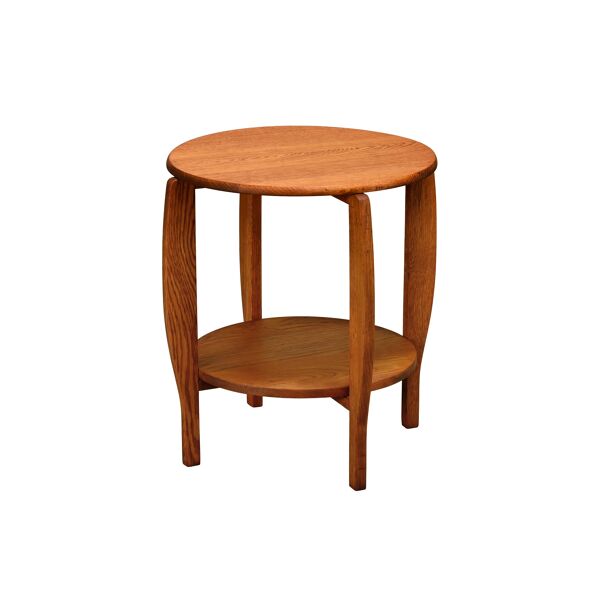 Table d'appoint ou table de plante Art Déco néerlandaise en chêne massif, années 1930.