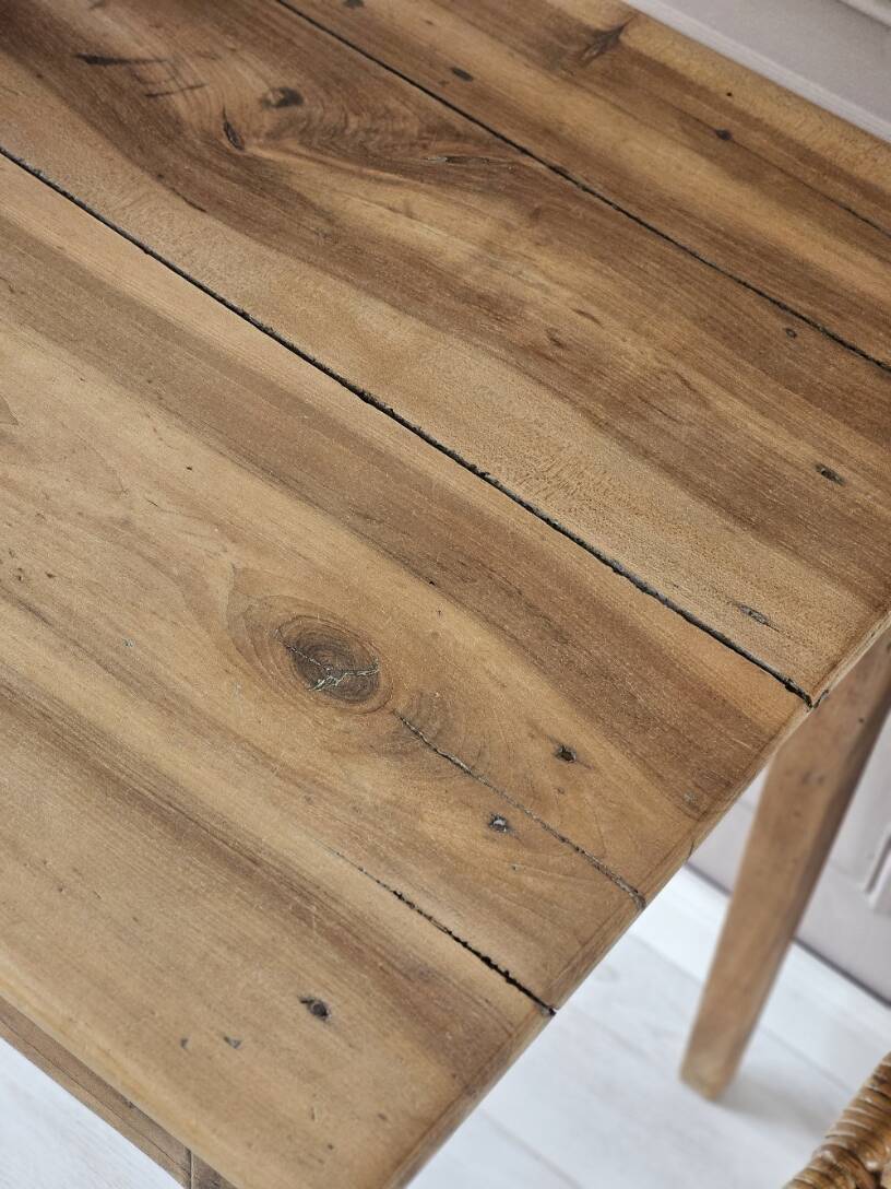 Antique walnut table/desk, renovated | Emile