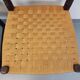 Paire de chaises vintage Arts & Crafts style Antonio Calligaris en bois de chêne et corde des années