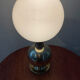 Vintage lamp in brass and opaline 70s