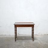 Vintage wooden desk side table