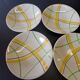 5 deep plates from Gien model "Sarabande" in good condition.