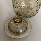 Vintage smoked glass jar
