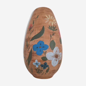 Vase motif floral vintage