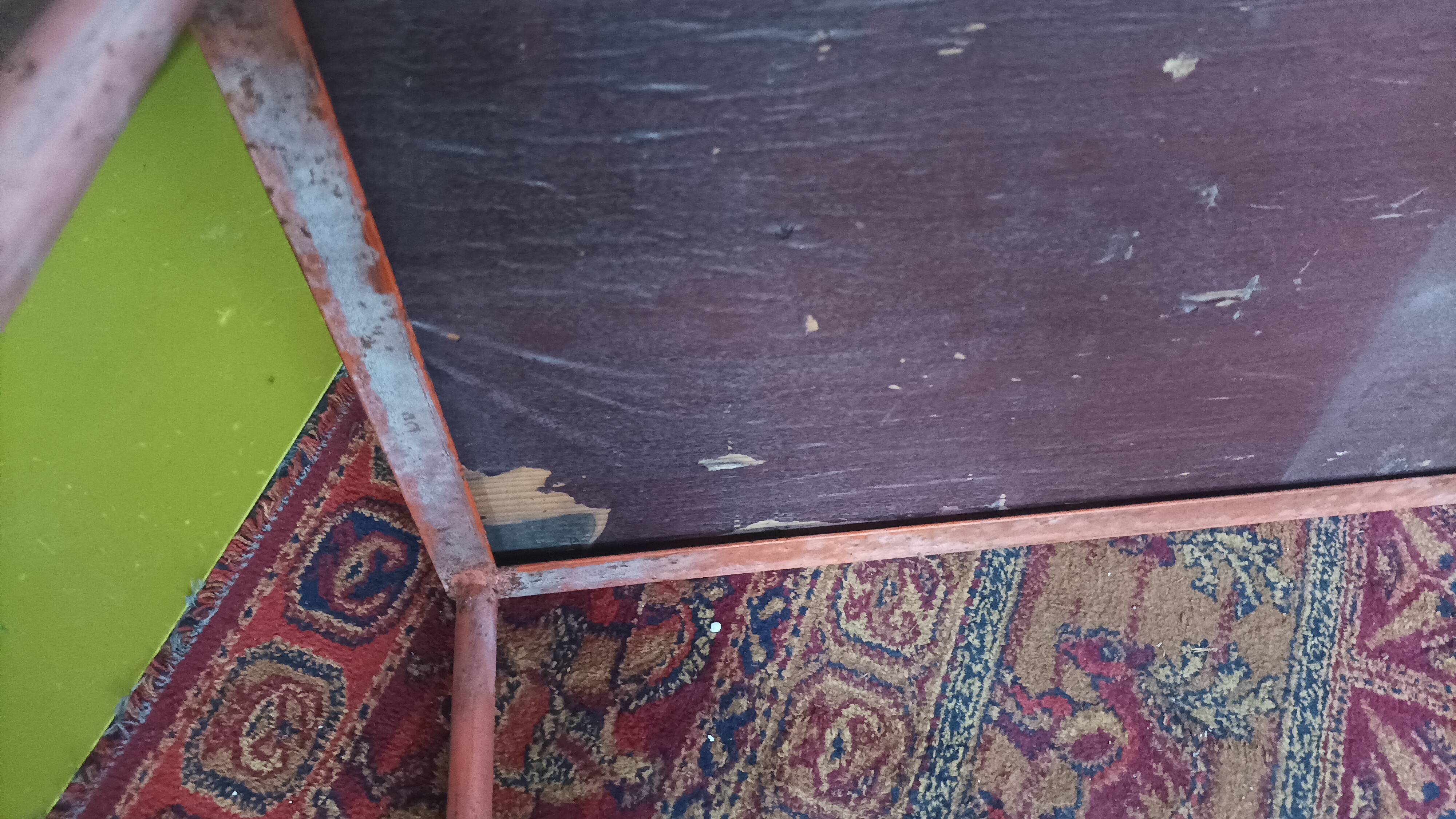 Metal industrial bench