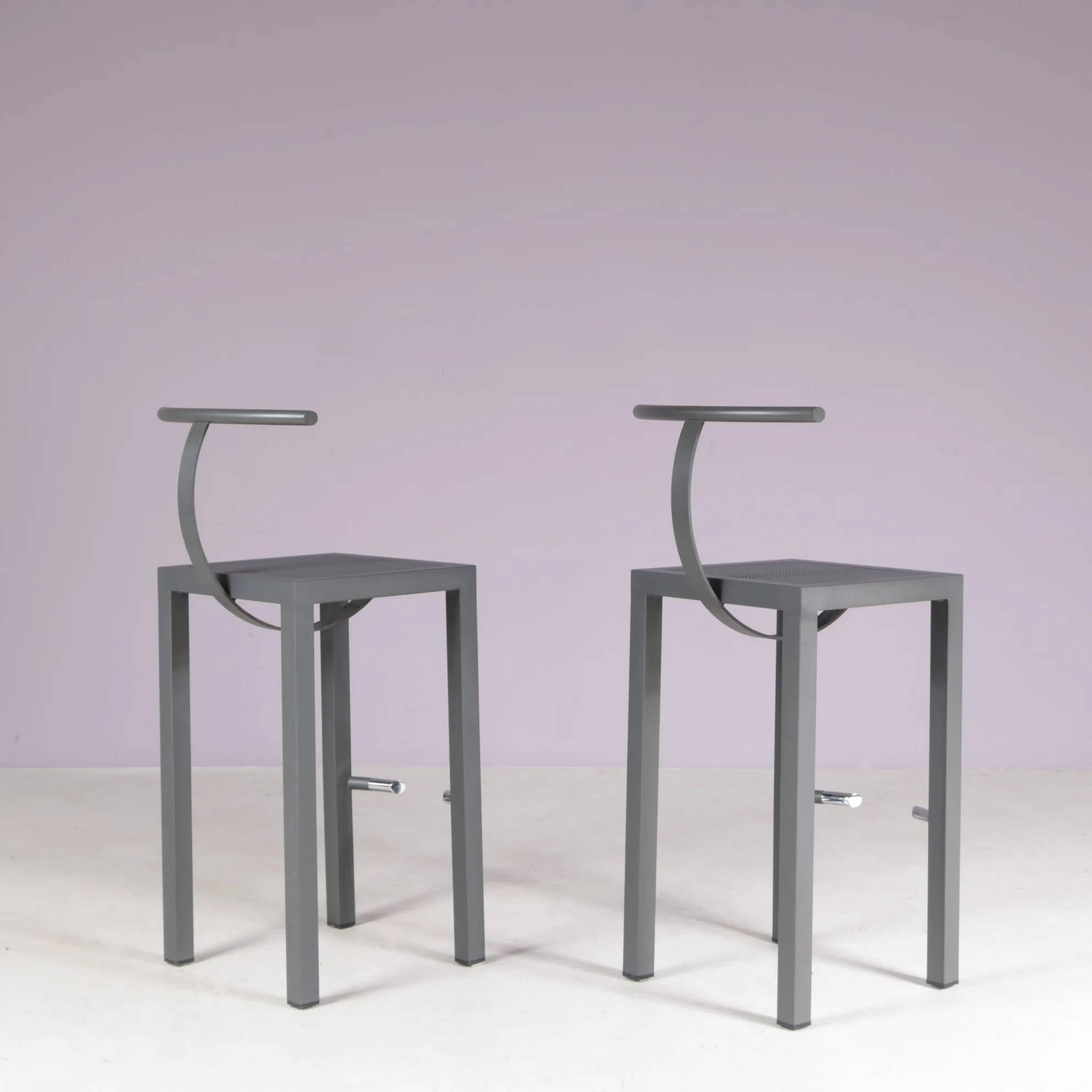 1980s bar stool model: Sarapis by Philippe Starck for Driade Italy