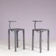 1980s bar stool model: Sarapis by Philippe Starck for Driade Italy
