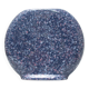 Blue speckled pink disc vase from the 1980s.