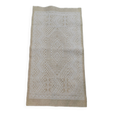 Hand-woven margoum rug in natural wool