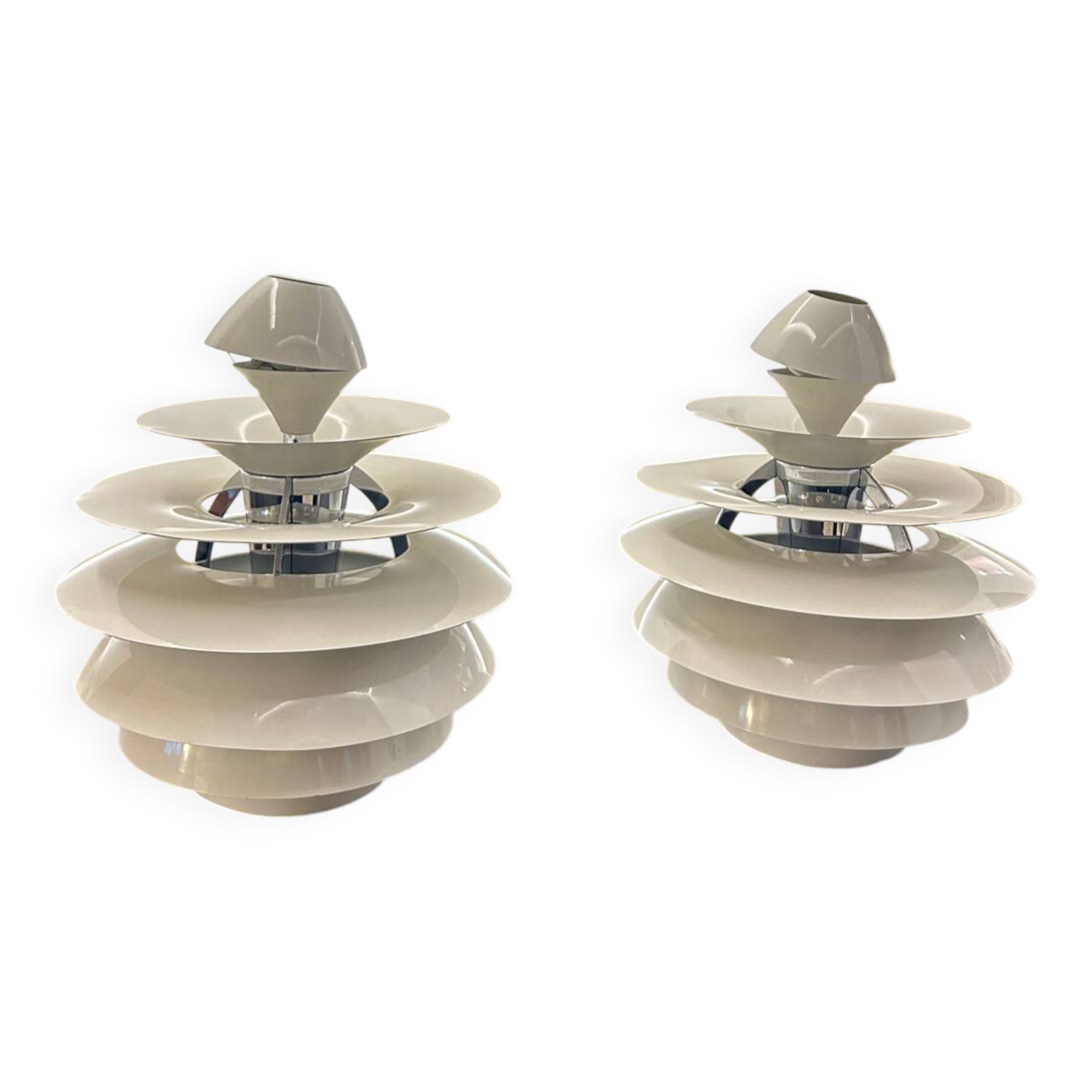 2 Louis Poulsen Snowball pendant lights