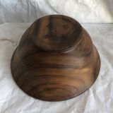 large vintage wooden salad bowl, Scandinavian design