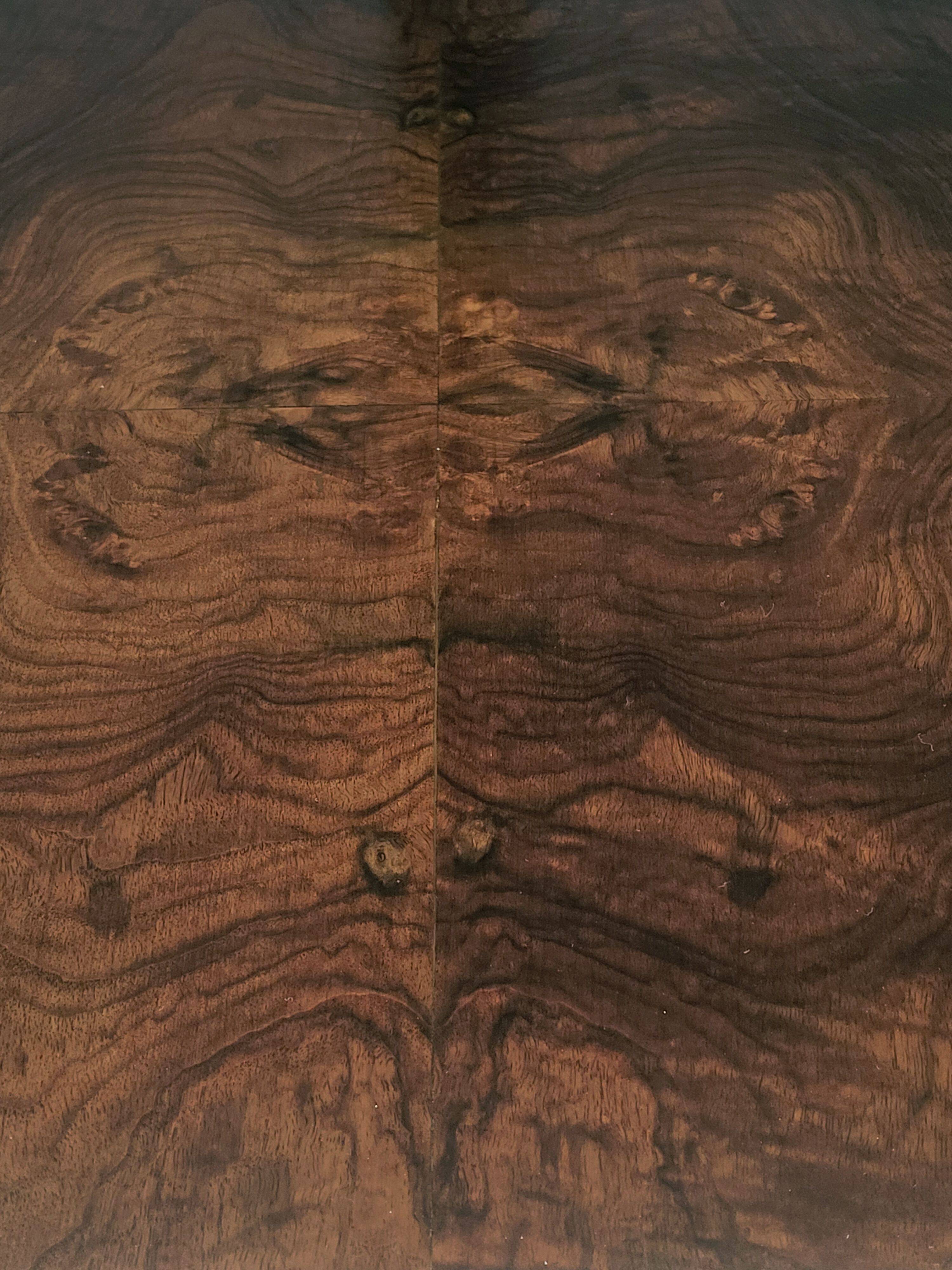 Art Deco coffee table by Waring & Gillow, 1930s, walnut, burr walnut top