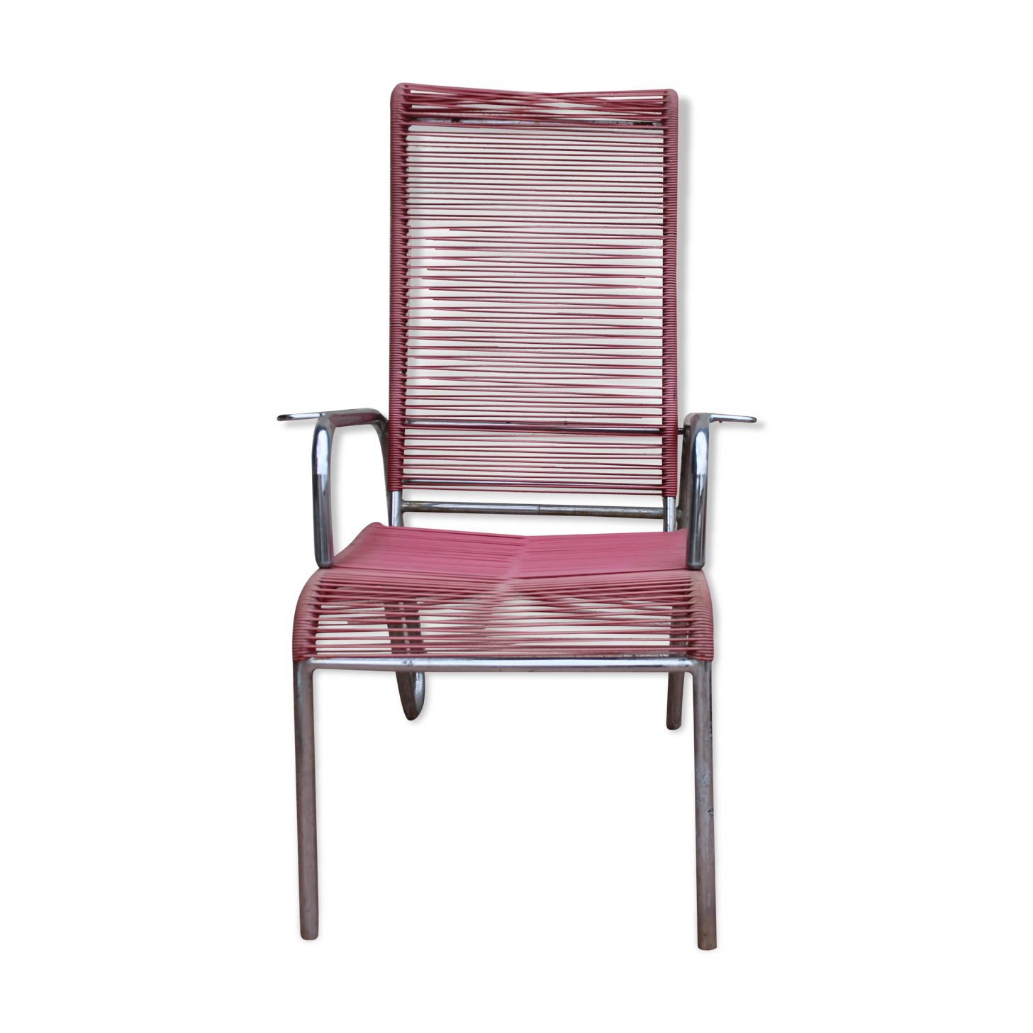 Reclining scoubidou chair