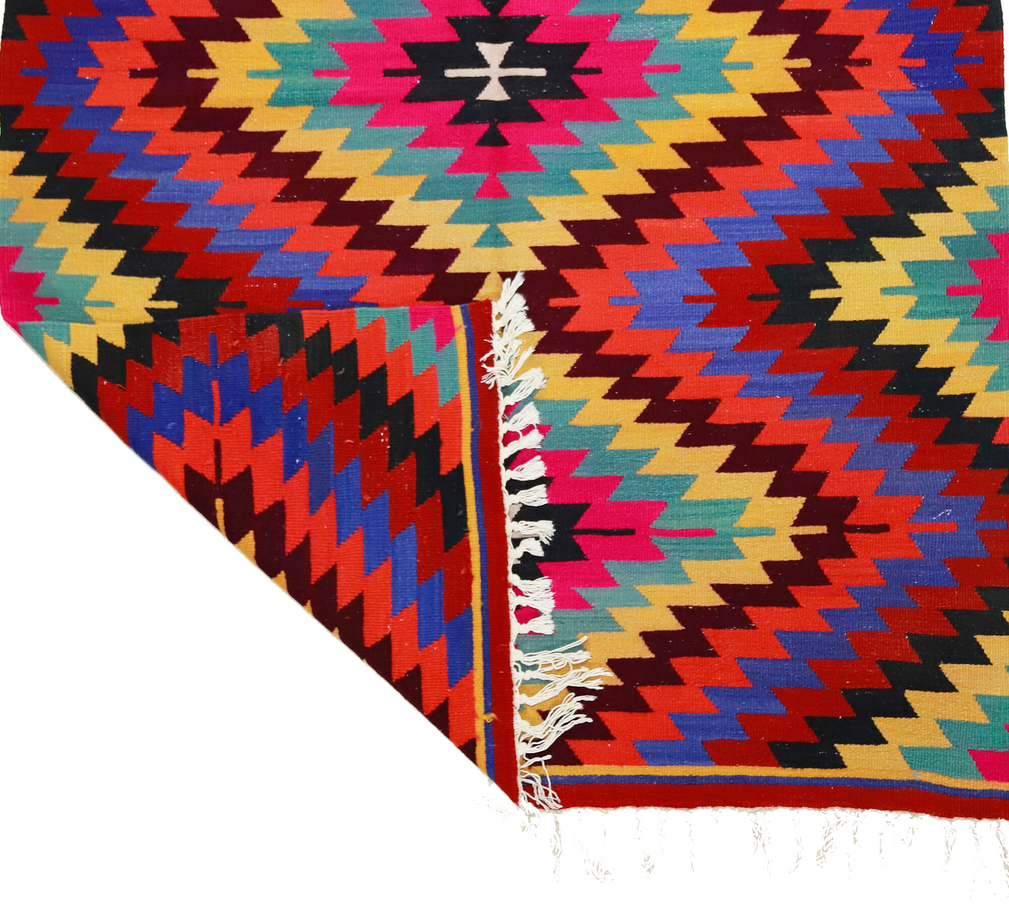 Anatolian handmade kilim rug 235 cm x 157 cm