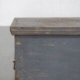 Petite malle bleue ancienne (c.1920) #35