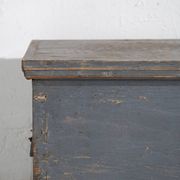Petite malle bleue ancienne (c.1920) #35
