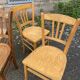 Lot de 10 chaises bistrot dépareillé vintage