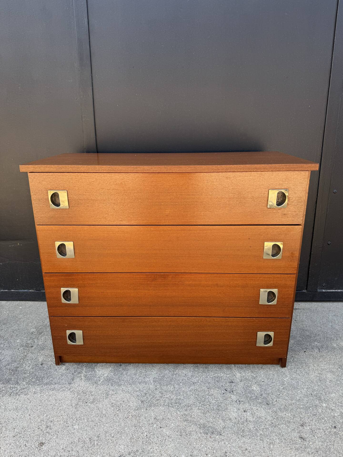 1960s teak Scandinavian style chest of drawers