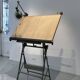 Architect's drawing table by Lucien Sautereau, 1940s – Jieldé lamp