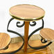 Porte-plantes formica imitation bois