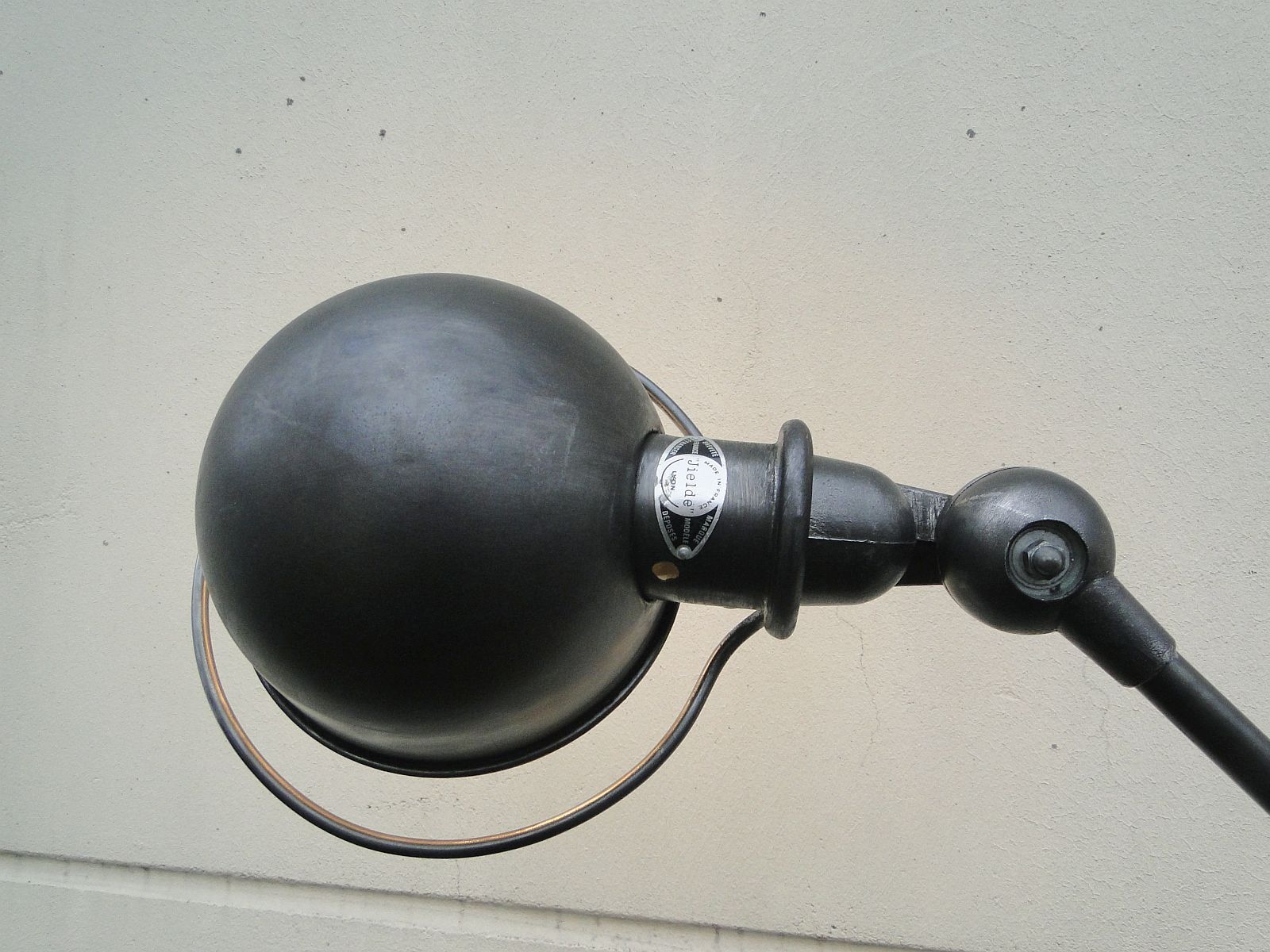 Vintage Jielde Floor Lamp Double Graphite Industrial 4 arms by Jean Louis Domecq France 1960