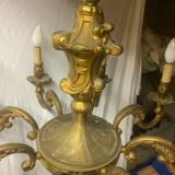 Lustre en bronze plein 8 branches