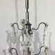 Lustre 4 Lumières Cristal Et Bronze Blanc