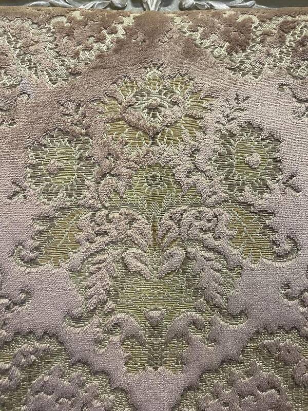 Pair of Louis XV style cabriolet armchairs in genoa velvet