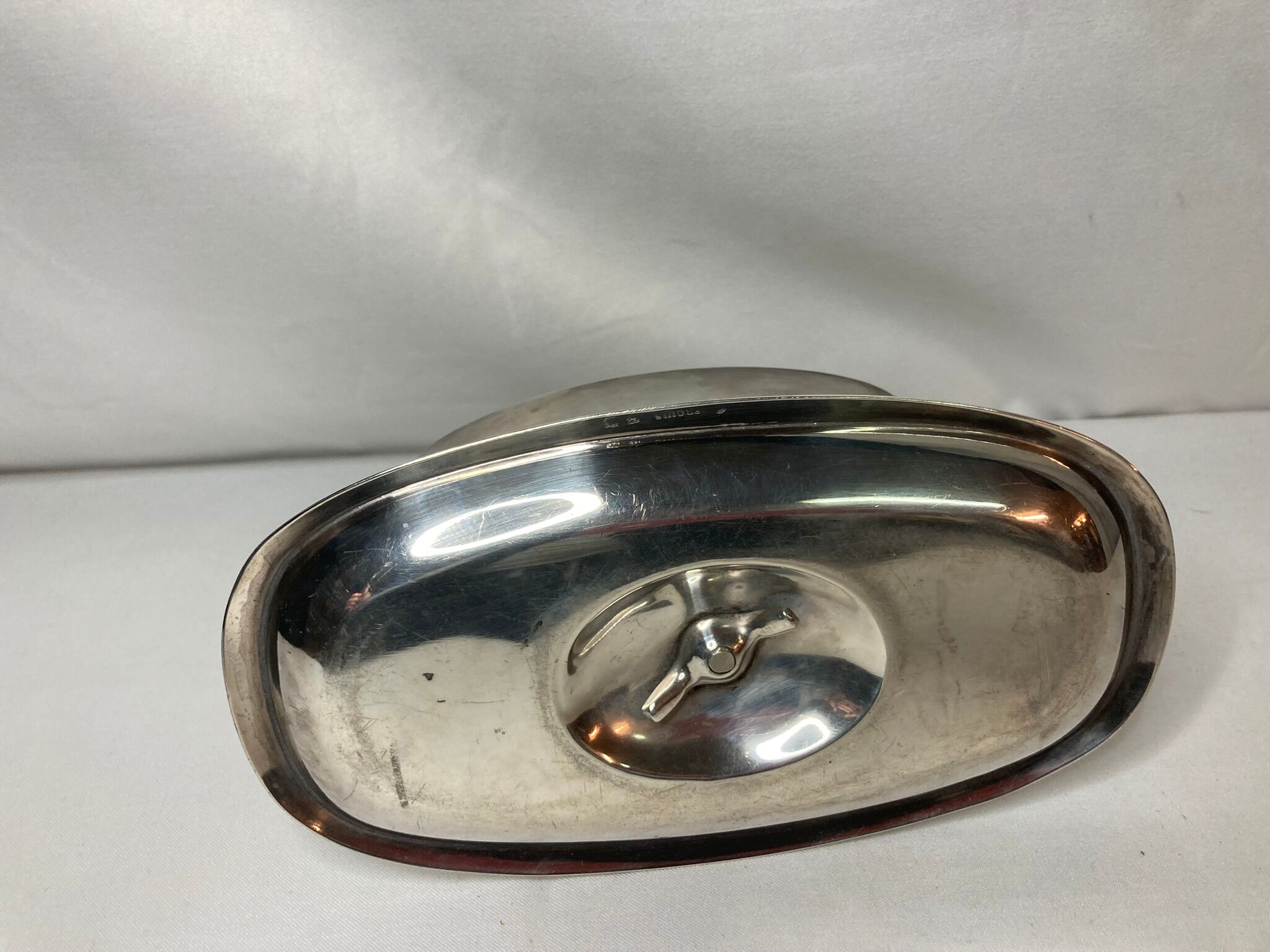 Silver metal saucière ercuis xxth