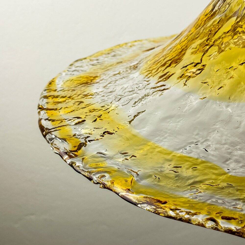 Vintage Murano glass pendant lamp by AV Mazzega, Italy, 1950s.