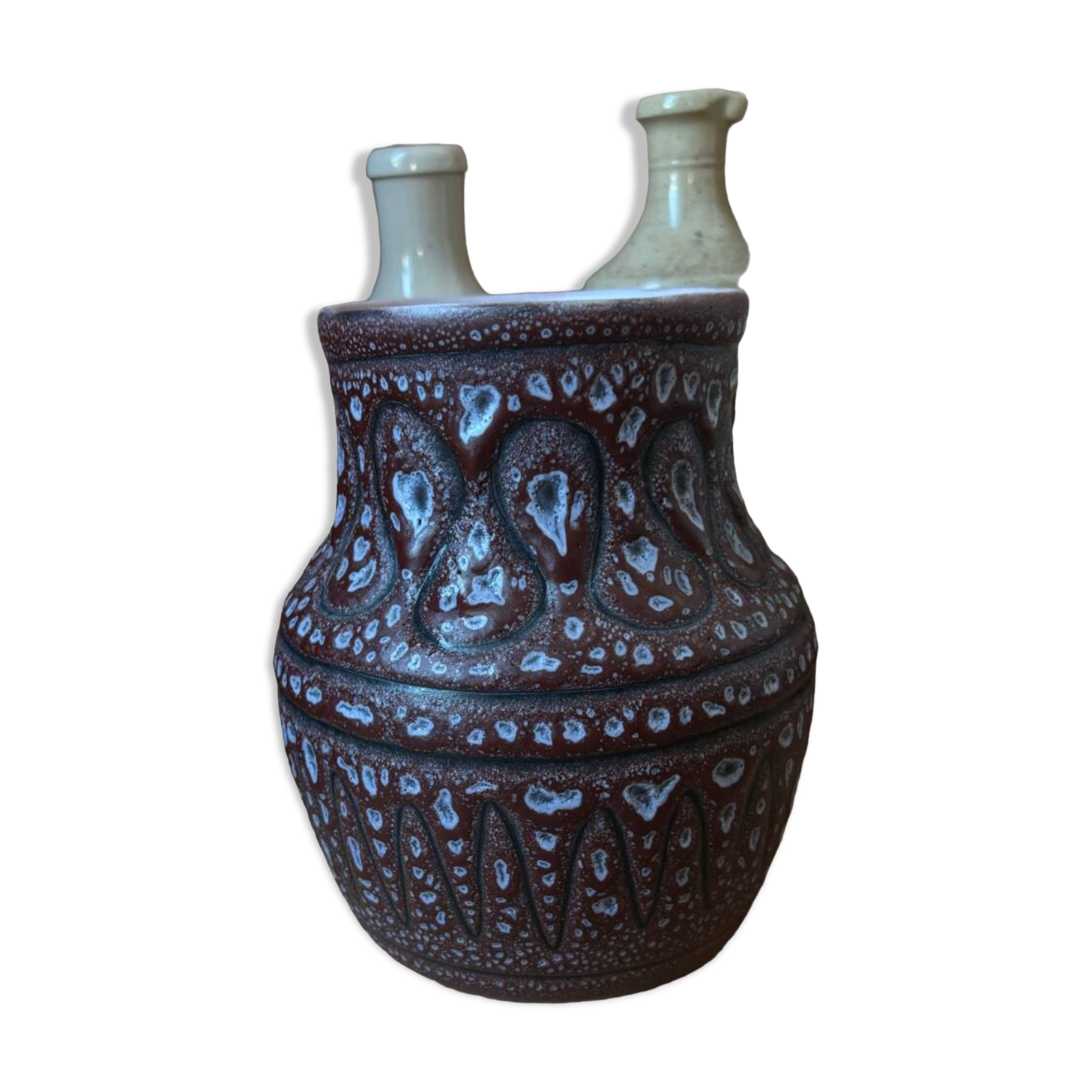 Jean Austryu (1910-2012) French ceramic 1950's, ceramic vase, France Céramique