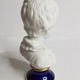 Porcelain biscuit bust, child, Alexandre Brongniart after Houdon