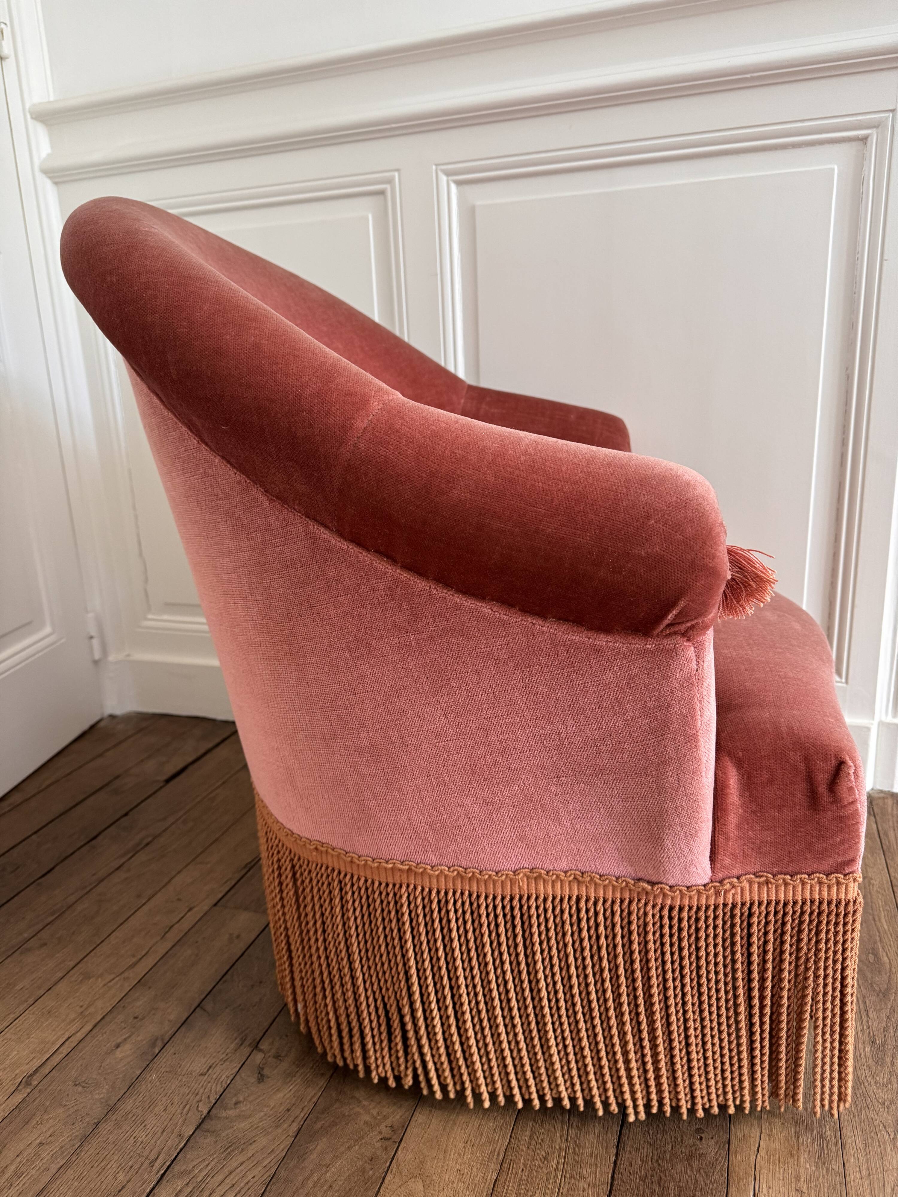 Fauteuil crapaud vintage