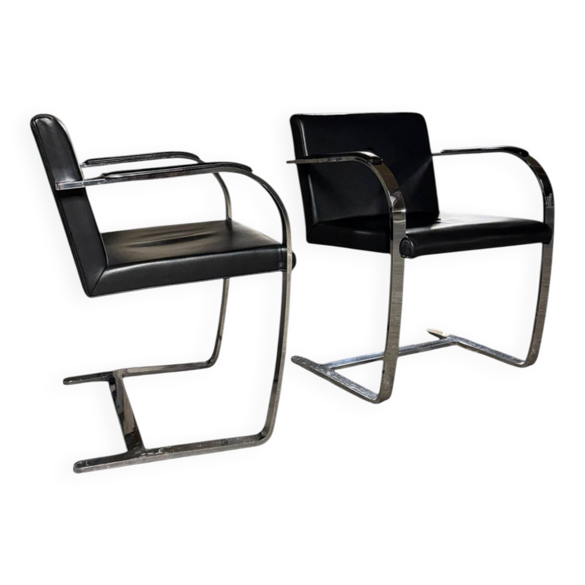 Pair of "Brno" armchairs by Ludwig Mies van der Rohe