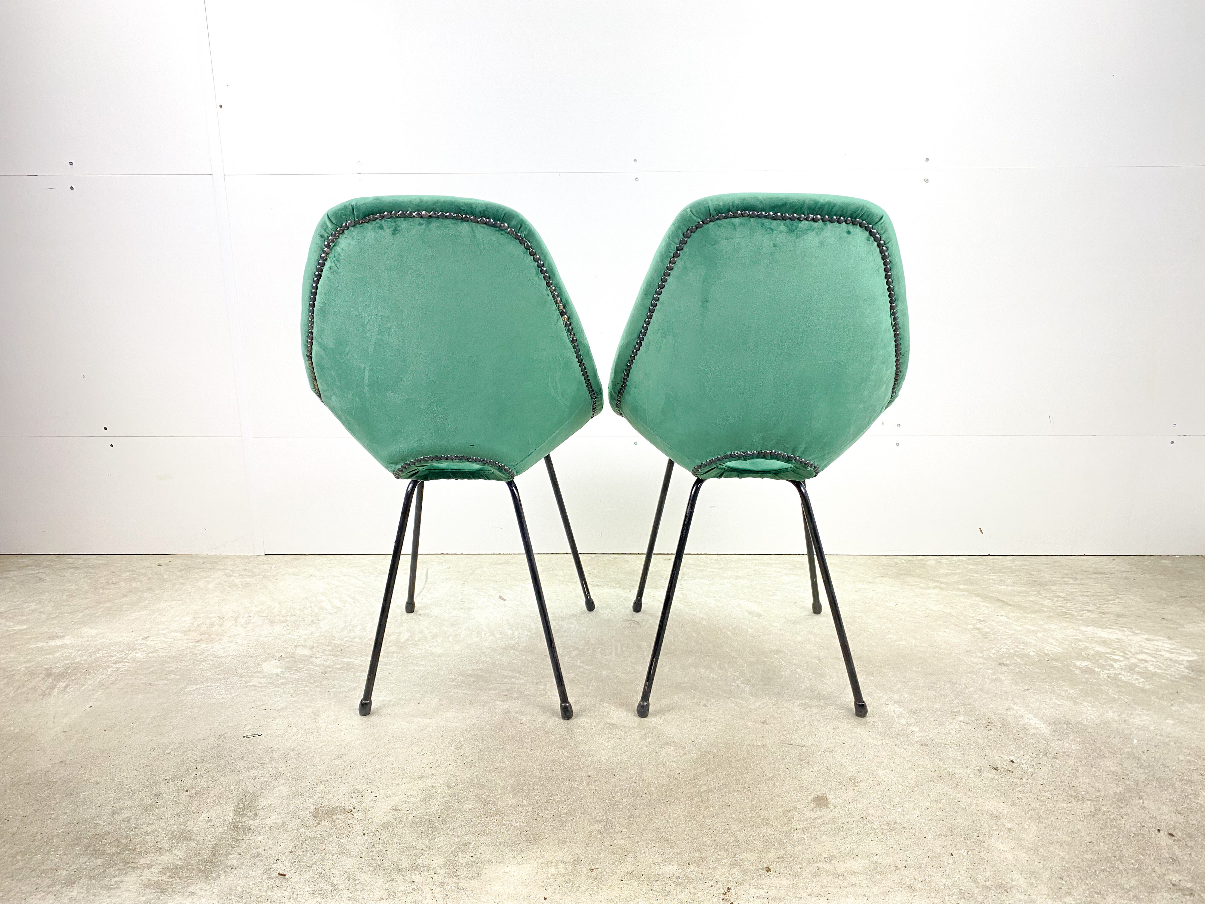 Set of 2 original Italian Medea chairs, Vittorio Nobili Tagliabue