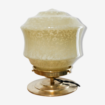 Lampe à poser vintage verre de Clichy