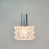 Mid-century modern bubble glass pendant/ceiling lamp by helena tynell for limburg, germany, 1960s