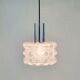 Mid-century modern bubble glass pendant/ceiling lamp by helena tynell for limburg, germany, 1960s