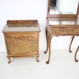 1920, antique makeup vanity with cabinet, Czechoslovakia