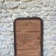 Antique Louis-Philippe black mirror, 75.5cm/48.5cm, trumeau style