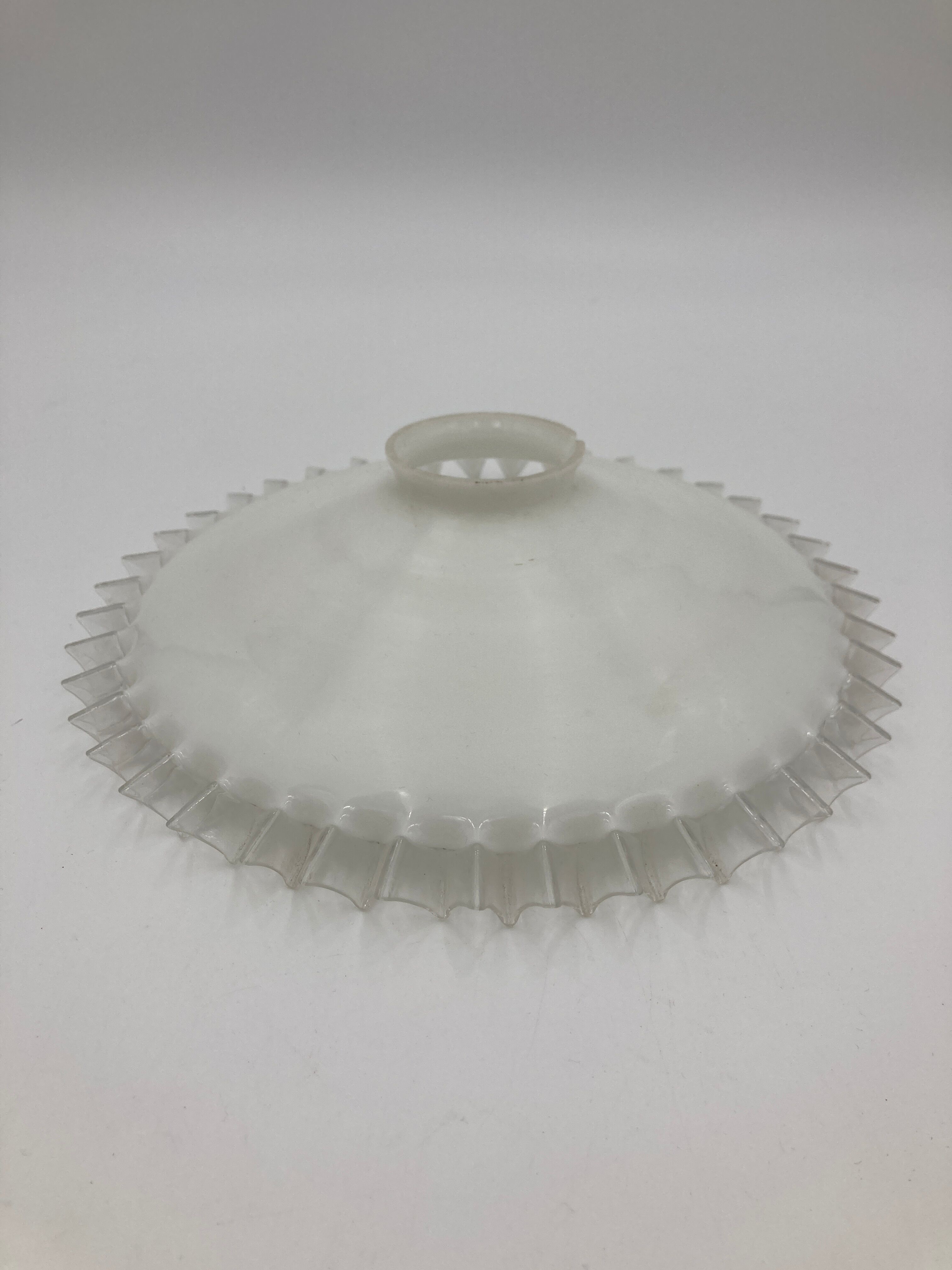 Corrugated opaline glass wafer