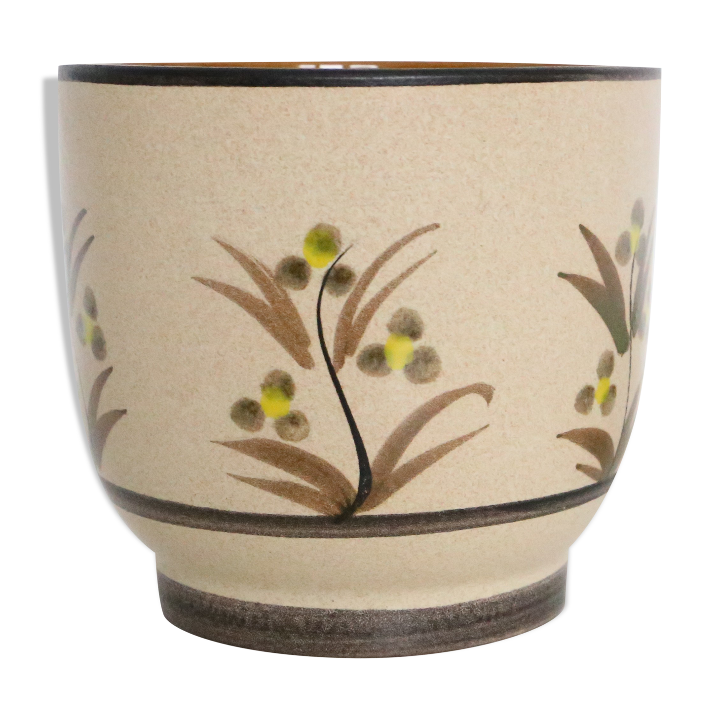 Antique ceramic pot cover, vintage