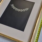 Gouache originale des années 1930 – Prototype de collier en perles par un joaillier de New York