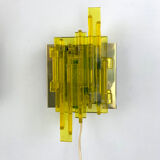 Pair appliques brutalistes, Claus Bolby for Cebo Industri, Denmark, 1970s