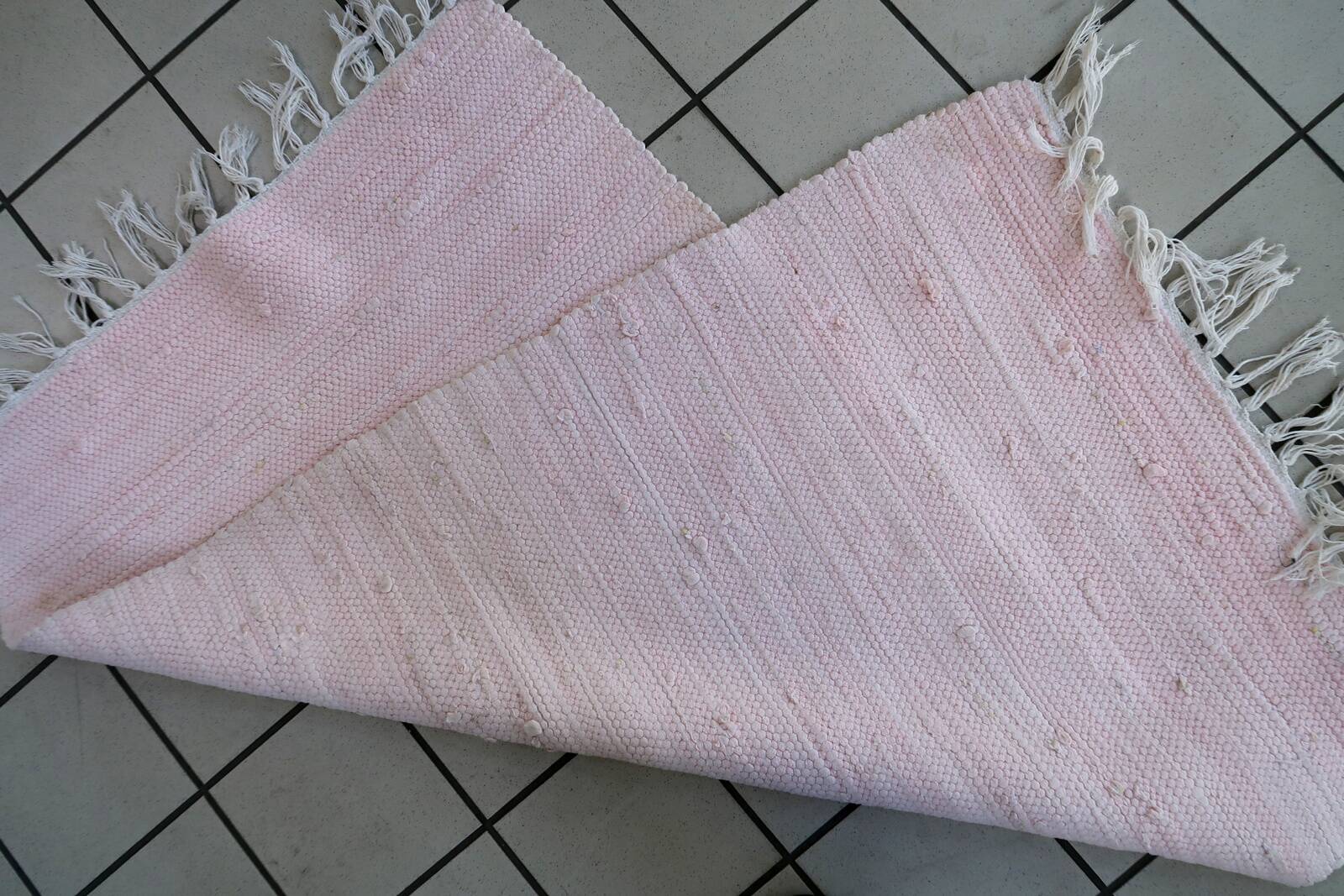 Tapis Kilim Vintage Indien en Coton (80cm x 131cm), Années 1980